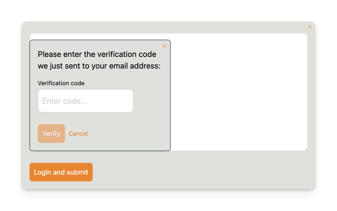 Verify email